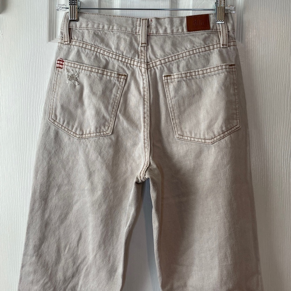 BDG Urban Outfitters Beige Distressed High Rise Slim Straight Jeans 26 - Picture 8 of 16